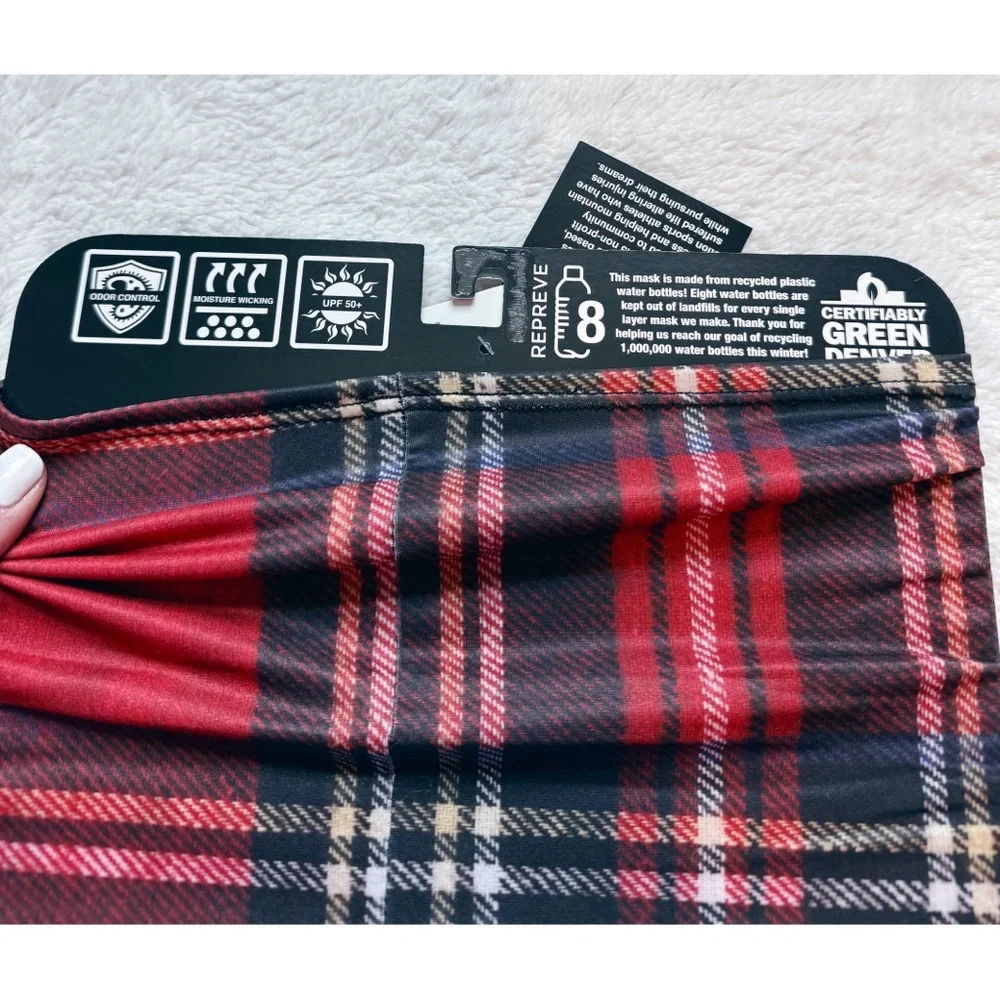 NWT | Phunkshun Plaid Face Mask